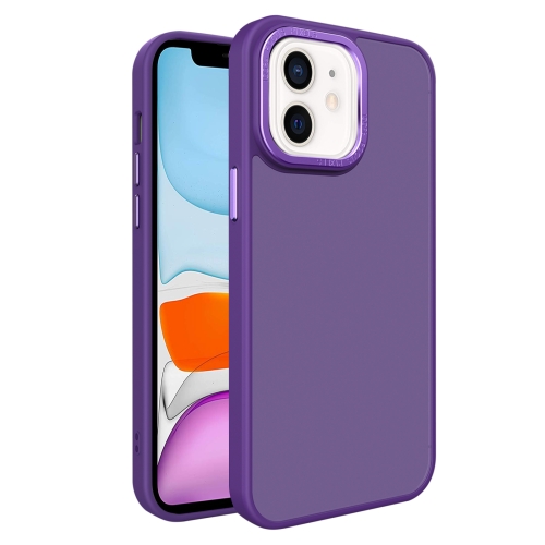 

For iPhone 11 All-inclusive TPU Edge Acrylic Back Phone Case(Deep Purple)