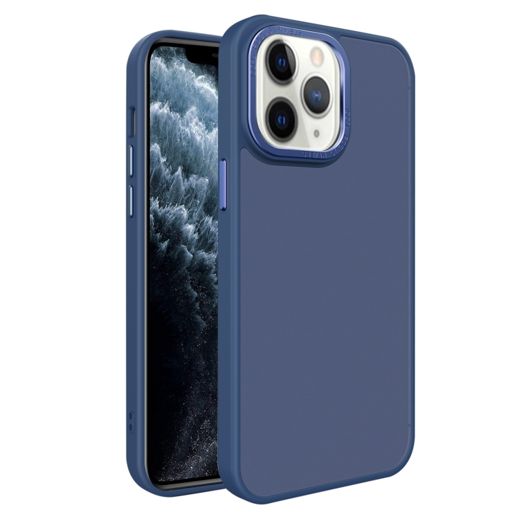 

For iPhone 11 Pro All-inclusive TPU Edge Acrylic Back Phone Case(Navy Blue)