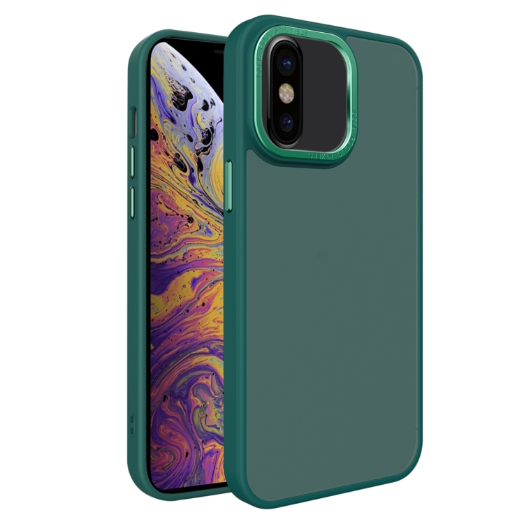 

For iPhone X / XS All-inclusive TPU Edge Acrylic Back Phone Case(Green)