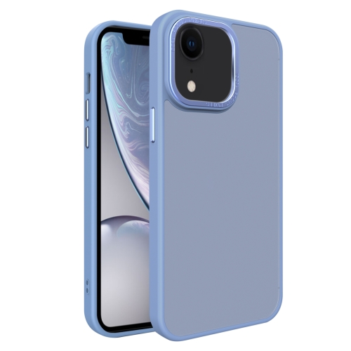 

For iPhone XR All-inclusive TPU Edge Acrylic Back Phone Case(Sierra Blue)