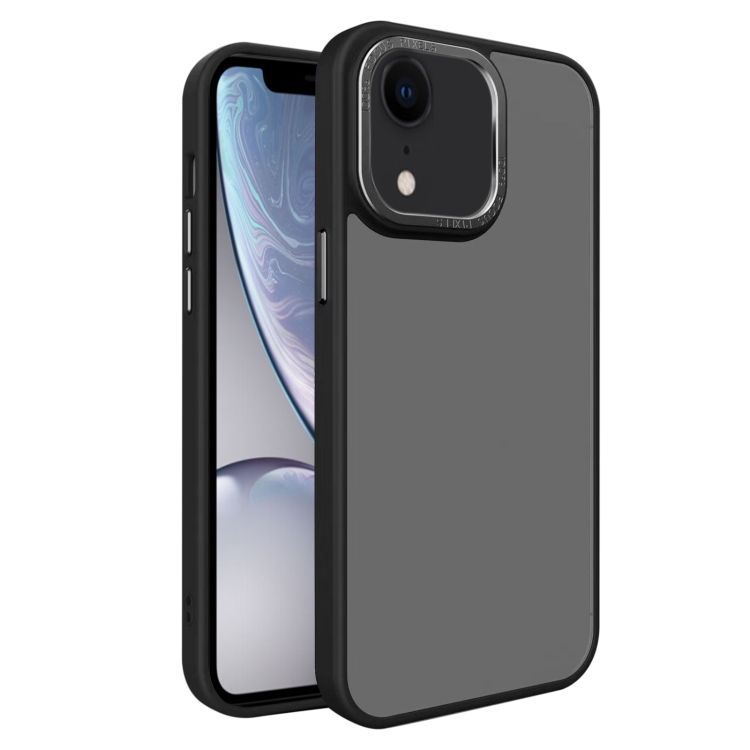 

For iPhone XR All-inclusive TPU Edge Acrylic Back Phone Case(Black)