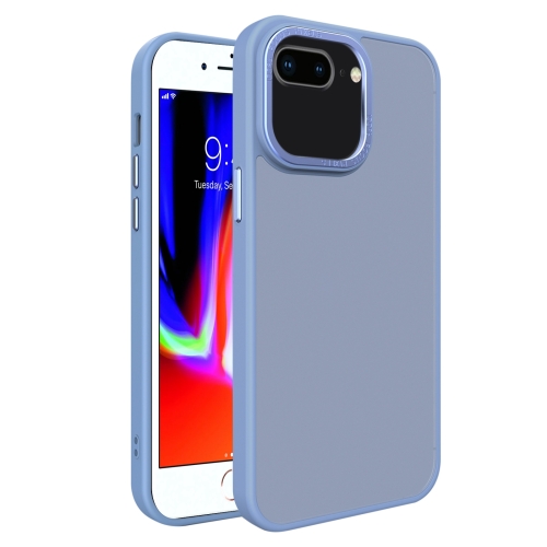 

For iPhone 8 Plus / 7 Plus All-inclusive TPU Edge Acrylic Back Phone Case(Sierra Blue)