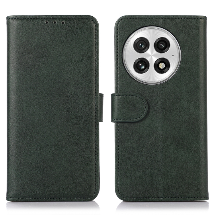 

For OnePlus 13 Cow Texture Leather Phone Case(Green)