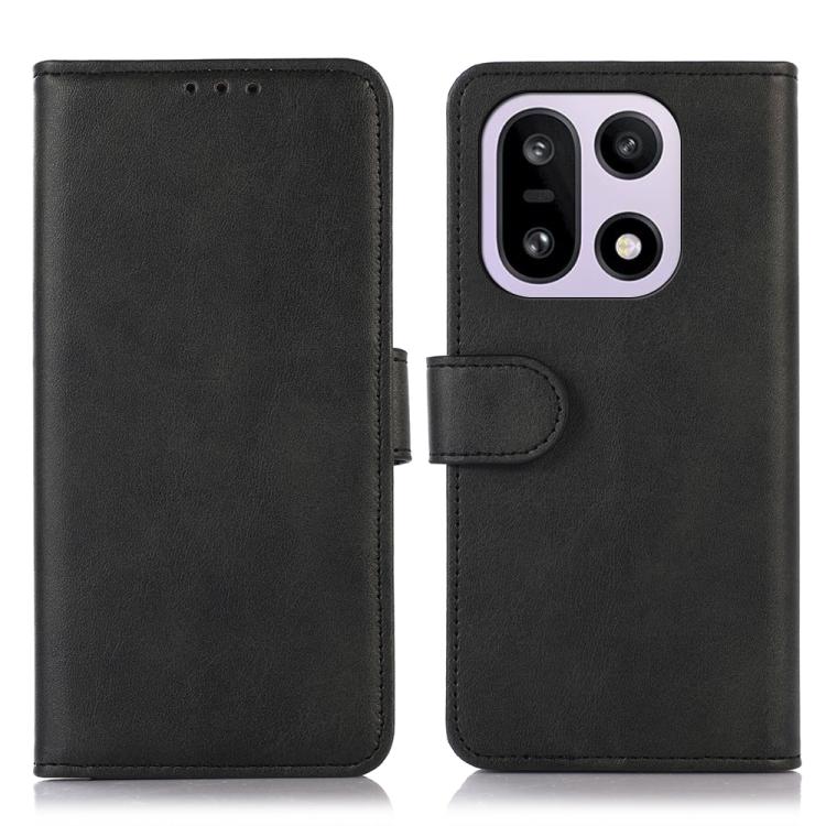 

For OnePlus 15 Cow Texture Leather Phone Case(Black)