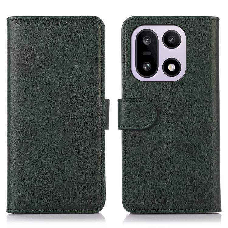 

For OnePlus 15 Cow Texture Leather Phone Case(Green)