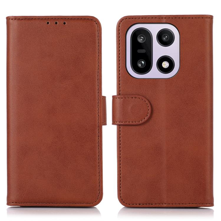 

For OnePlus 15 Cow Texture Leather Phone Case(Brown)
