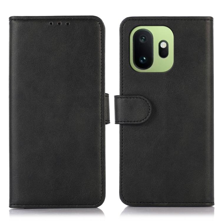 

For OnePlus 15T Cow Texture Leather Phone Case(Black)