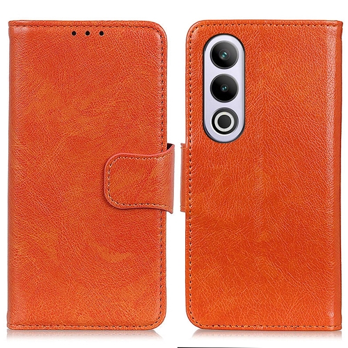 For OnePlus Nord 4E Global Nappa Texture Leather Phone Case(Orange) for oneplus ace 3v 5g nord ce4 5g diamond texture leather phone case white
