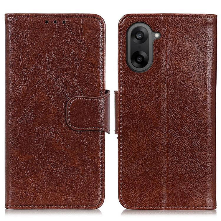 

For OnePlus Nord CE5 / Ace 5 Racing Nappa Texture Leather Phone Case(Brown)