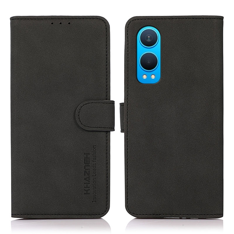 

For OnePlus Nord CE4 Lite KHAZNEH Matte Texture Leather Phone Case(Black)