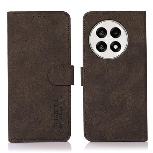 

For OnePlus 13R Global KHAZNEH Matte Texture Leather Phone Case(Brown)