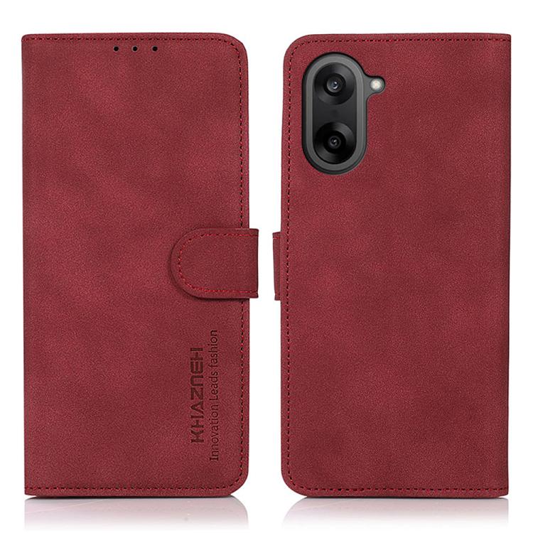 

For OnePlus Nord CE5 KHAZNEH Matte Texture Leather Phone Case(Red)