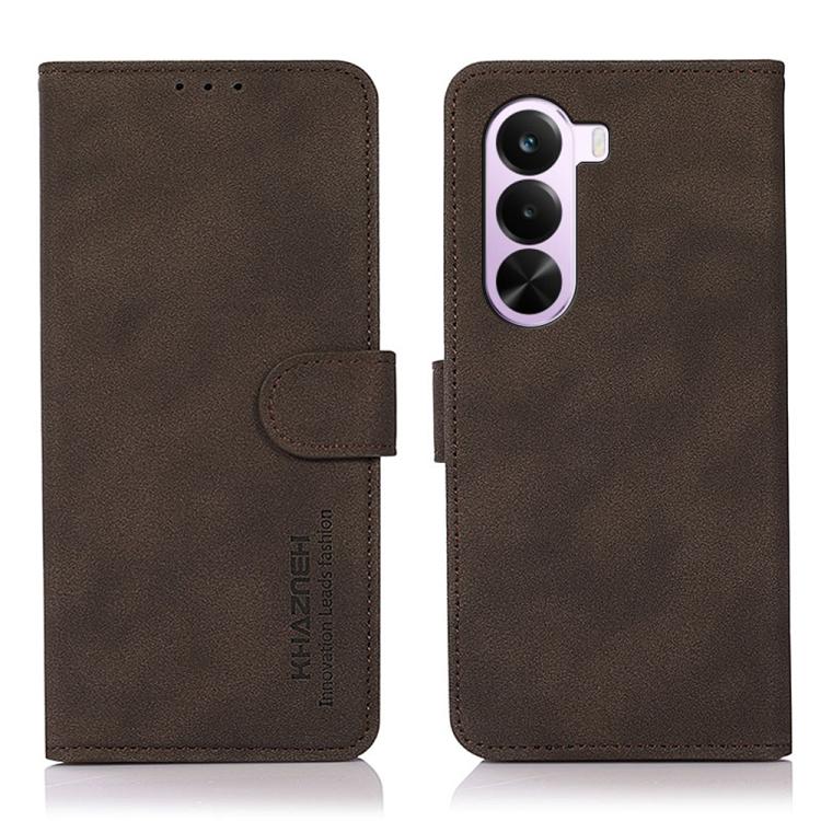

For OnePlus Nord CE6 Lite 5G Global KHAZNEH Matte Texture Leather Phone Case(Brown)