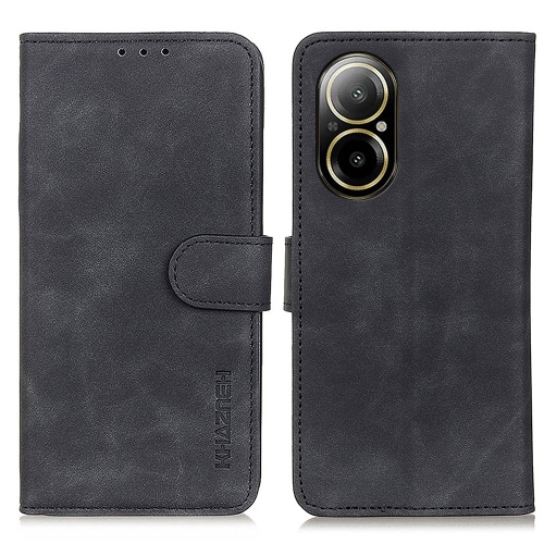 

For Realme C67 4G KHAZNEH Retro Texture Leather Phone Case(Black)