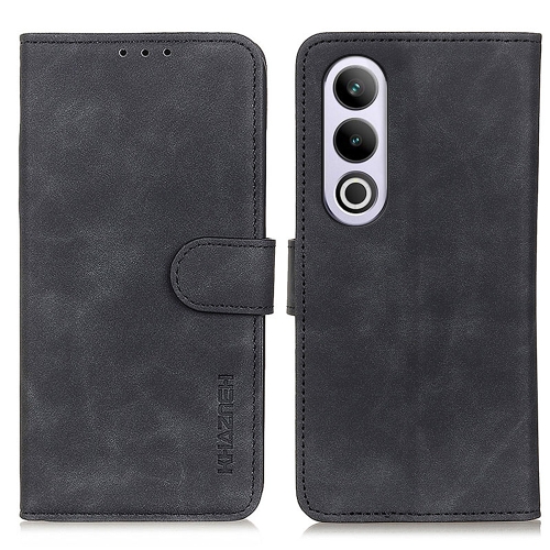 

For OnePlus Ace 3V / Nord CE4 5G KHAZNEH Retro Texture Leather Phone Case(Black)