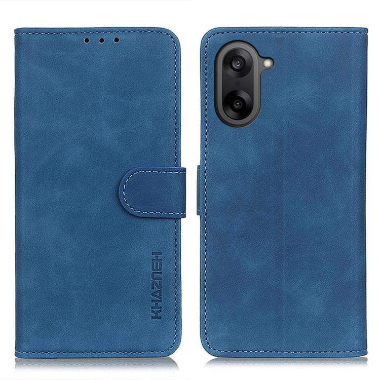 

For OnePlus Nord CE5 / Ace 5 Racing KHAZNEH Retro Texture Leather Phone Case(Blue)