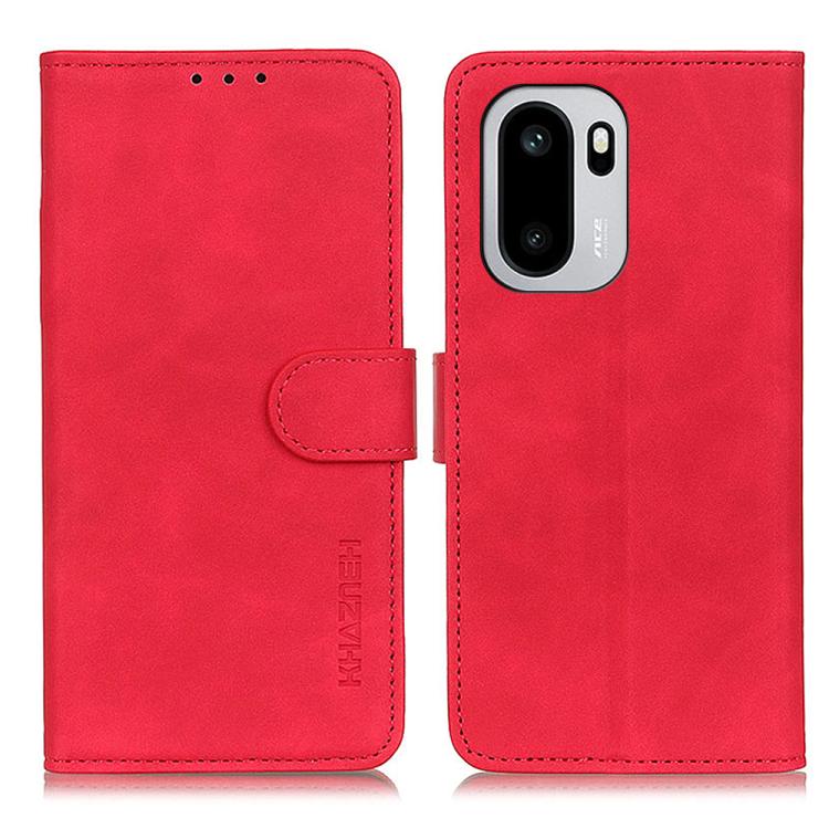 

For OnePlus 15R 5G/Ace 6/Ace 6T 5G KHAZNEH Retro Texture Leather Phone Case(Red)