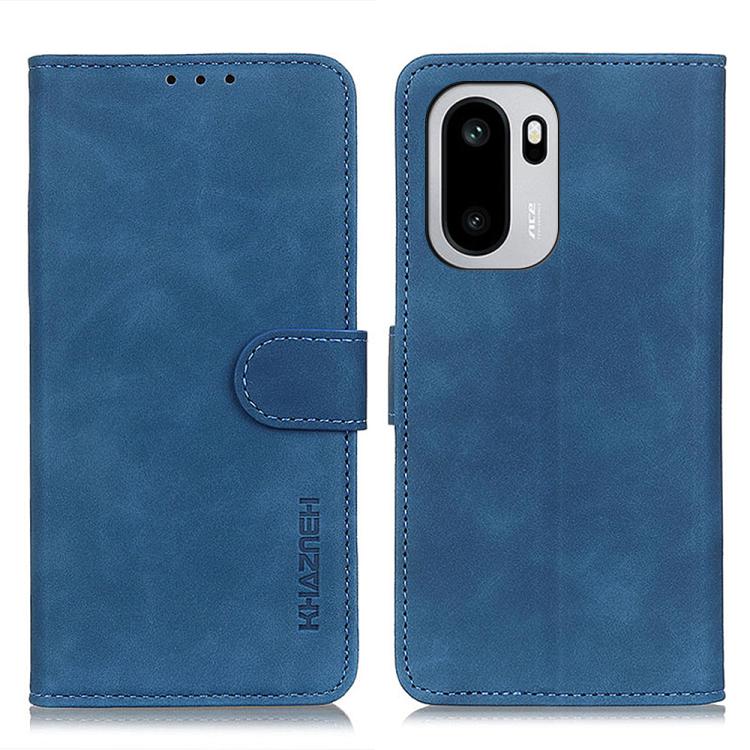 

For OnePlus 15R 5G/Ace 6/Ace 6T 5G KHAZNEH Retro Texture Leather Phone Case(Blue)