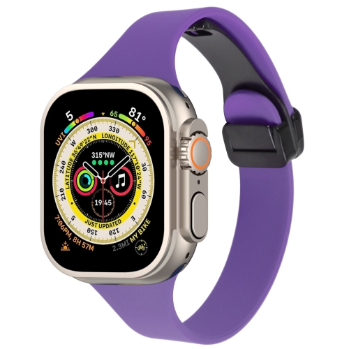 Bracelet Apple Watch silicone (violet foncé) 