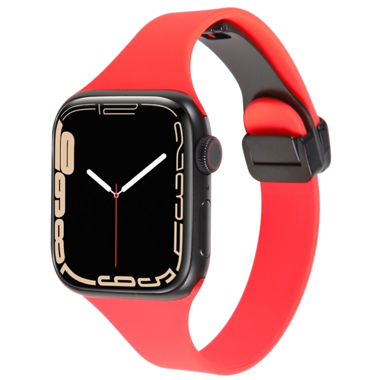 Đối với Apple Watch SE 2023 44mm Dây đeo đồng hồ silicon mỏng có