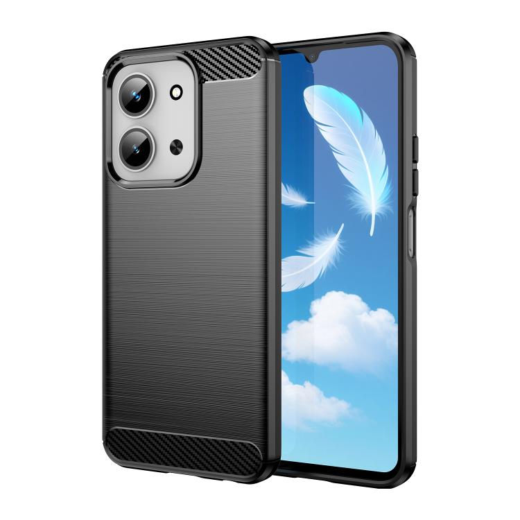 

For Redmi 15C 5G / 4G Global 171mm Carbon Fiber Brushed Texture TPU Phone Case(Black)
