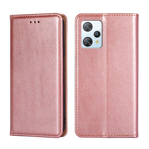 

For Blackview A53 / A53 Pro Gloss Oil Solid Color Magnetic Leather Phone Case(Rose Gold)