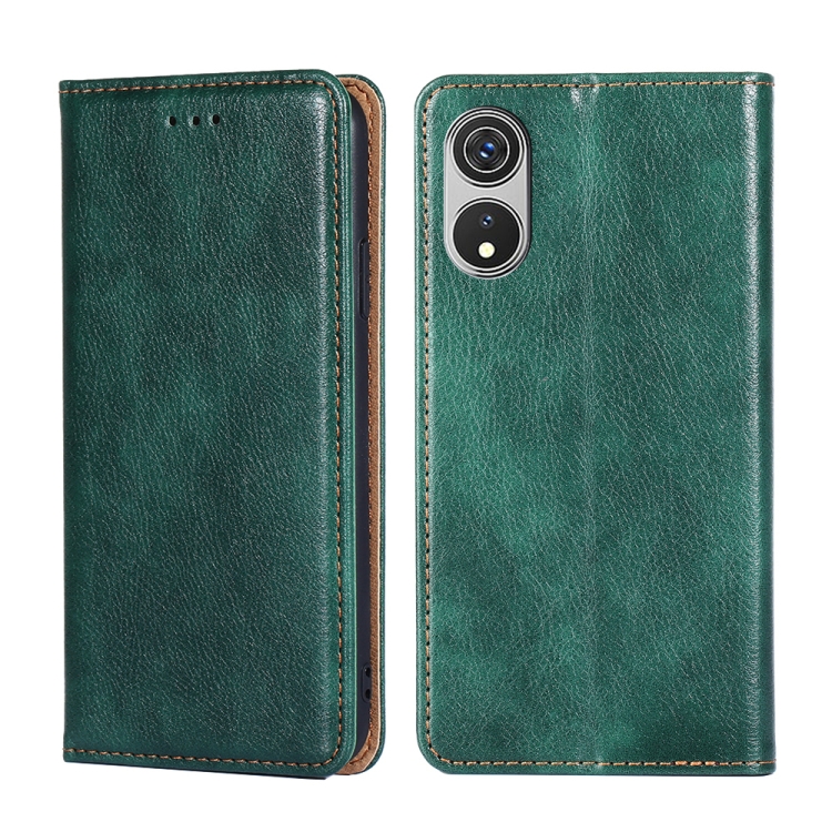 

For CUBOT P60 Gloss Oil Solid Color Magnetic Leather Phone Case(Green)