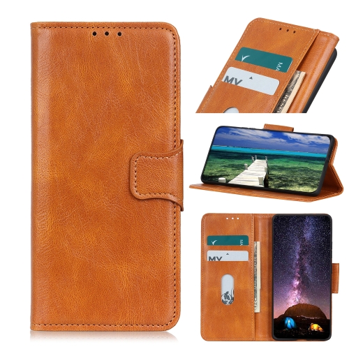 

For iPhone 15 Pro Max Mirren Crazy Horse Texture Horizontal Flip Leather Phone Case(Brown)