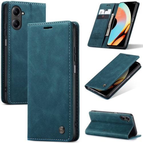 

For Realme 10 Pro 5G CaseMe 013 Multifunctional Horizontal Flip Leather Phone Case(Blue)