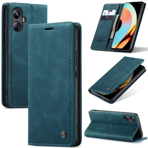 

For Realme 10 Pro+ CaseMe 013 Multifunctional Horizontal Flip Leather Phone Case(Blue)