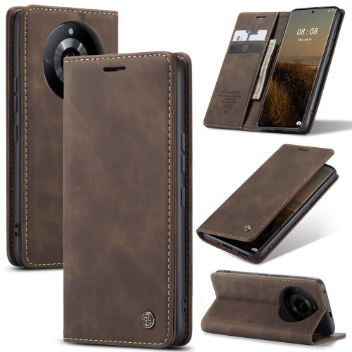 

For Realme 11 Pro／Realme 11 Pro+ CaseMe 013 Multifunctional Horizontal Flip Leather Phone Case(Coffee)