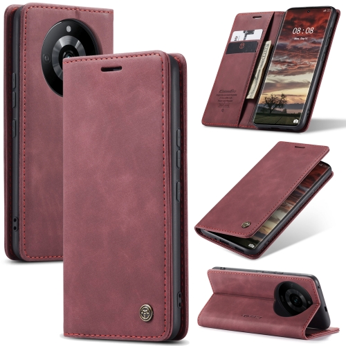 

For Realme 11 Pro／Realme 11 Pro+ CaseMe 013 Multifunctional Horizontal Flip Leather Phone Case(Wine Red)