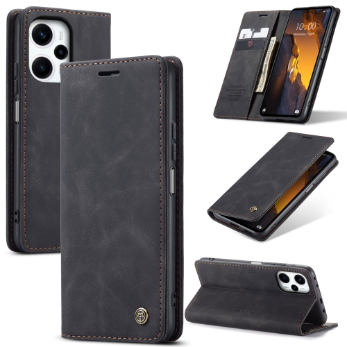 

For Xiaomi Poco F5 5G/Redmi Note 12 Turbo 5G CaseMe 013 Multifunctional Horizontal Flip Leather Phone Case(Black)