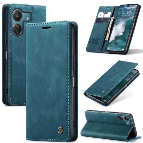 

For Xiaomi Redmi 13C 4G Global / 13C 5G CaseMe 013 Multifunctional Horizontal Flip Leather Phone Case(Blue)