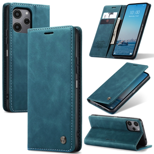

For Xiaomi Redmi 12 4G / 12 5G／Note 12R CaseMe 013 Multifunctional Horizontal Flip Leather Phone Case(Blue)
