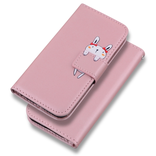 

For Sony Xperia Ace III Cartoon Buckle Horizontal Flip Leather Phone Case(Pink)