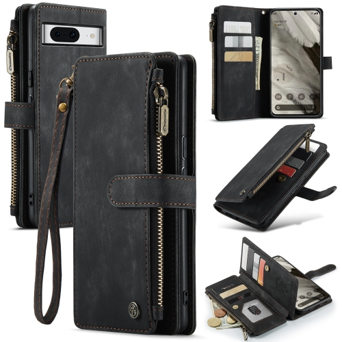

For Google Pixel 8 CaseMe C30 Multifunctional Leather Phone Case(Black)