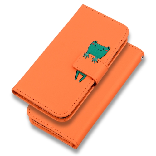 

For Samsung Galaxy Note10+ Cartoon Buckle Horizontal Flip Leather Phone Case(Orange)