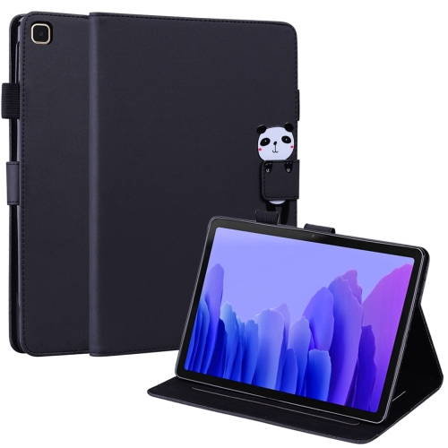 

For Samsung Galaxy Tab A7 10.4 T500 Cartoon Buckle Leather Tablet Case(Black)