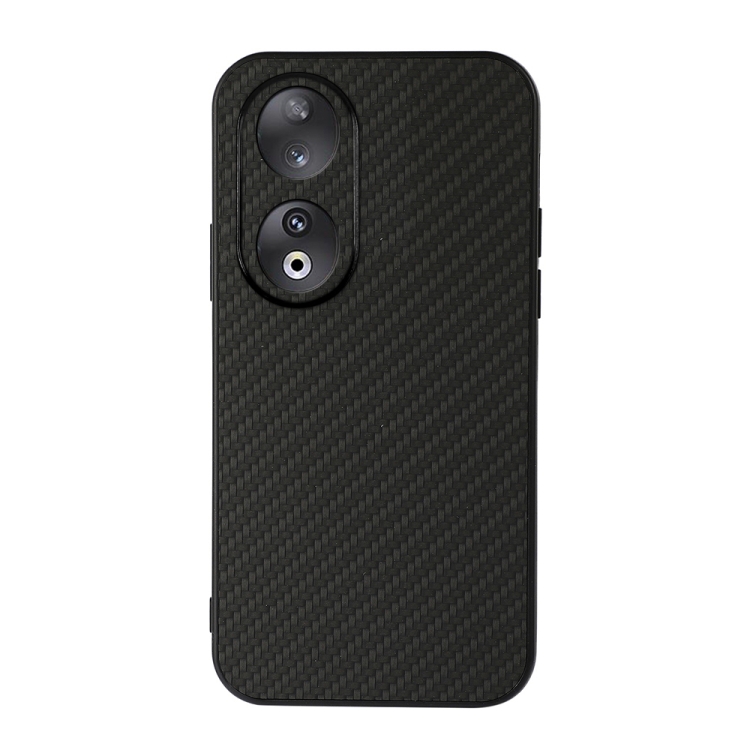 

For Honor 90 Carbon Fiber Texture Shockproof Phone Case(Black)