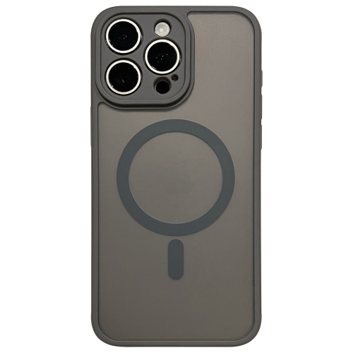 

For iPhone 15 Pro MagSafe Magnetic TPU Hybrid PC Phone Case(Titanium Gray)
