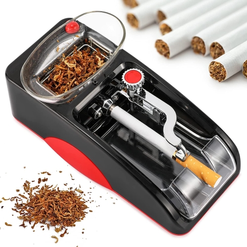 

Automatic Electric Cigarette Rolling Machine Cigarette Injector Maker, Diameter: 6.5mm, Power Plug:EU Plug(Red)