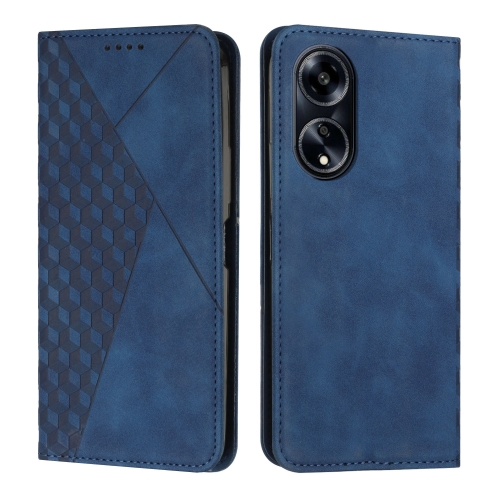 

For OPPO A1 5G/A98/F23 5G Diamond Splicing Skin Feel Magnetic Leather Phone Case(Blue)