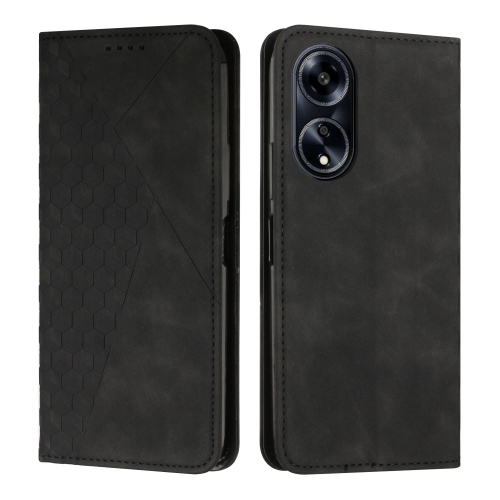 

For OPPO A1 5G/A98/F23 5G Diamond Splicing Skin Feel Magnetic Leather Phone Case(Black)