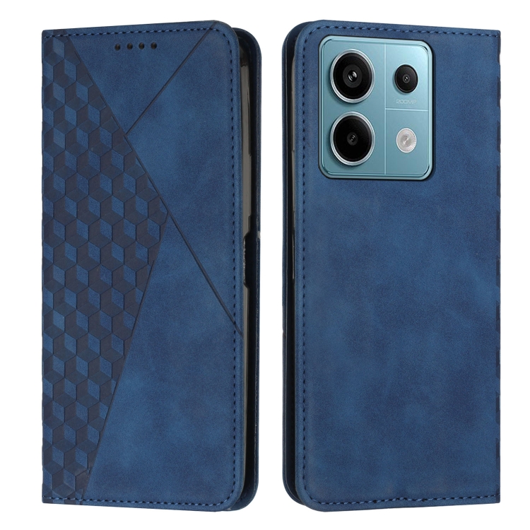 

For Xiaomi Redmi Note 13 pro Diamond Splicing Skin Feel Magnetic Leather Phone Case(Blue)