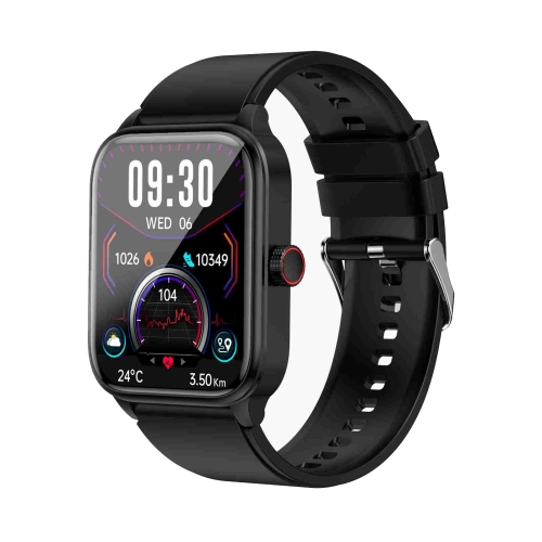 ET540 1.91 inch IP67 Waterproof Silicone Band Smart Watch, Support ECG / Non-invasive Blood Glucose Measurement(Black) 12v motorcycle alarm anti theft sound light security vibration system 125db remote control key shell engine start motorcy