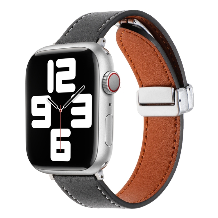 For Apple Watch Serie 40mm Magnetic Buckle Skin Feel Leather