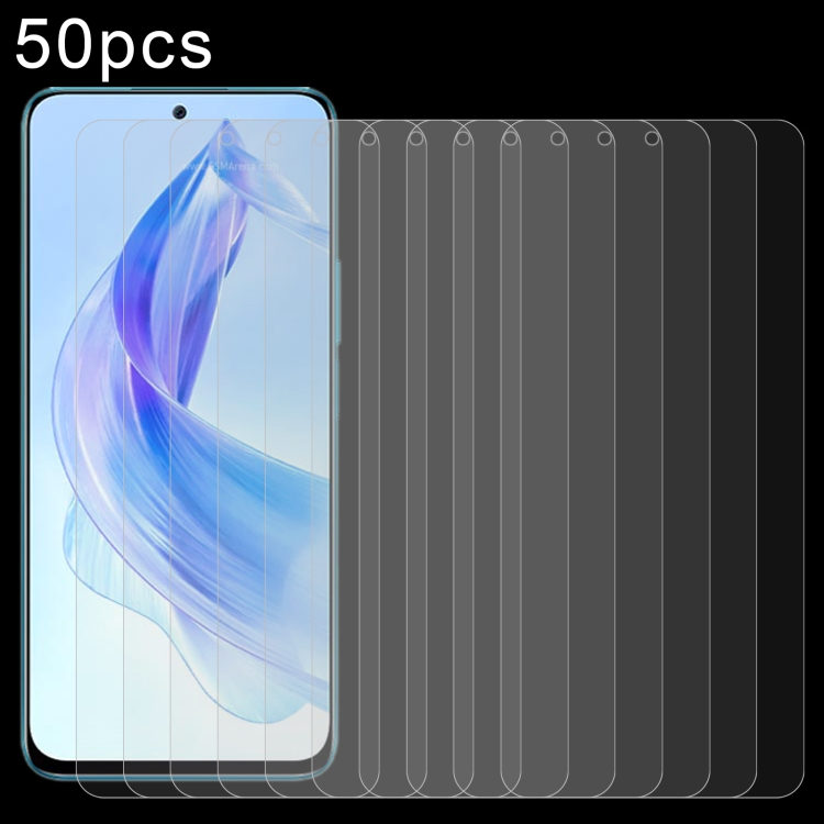 

For Honor 90 Lite 50pcs 0.26mm 9H 2.5D Tempered Glass Film