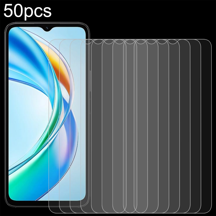 

For Honor X5b / X5b Plus 50pcs 0.26mm 9H 2.5D Tempered Glass Film