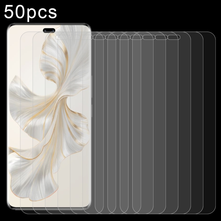

For Honor 300 Pro 50pcs 0.26mm 9H 2.5D Tempered Glass Film